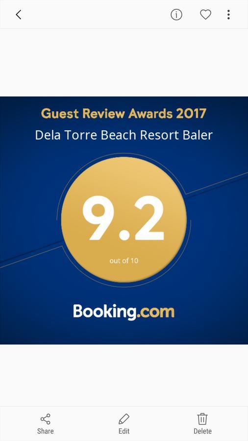 Dela Torre Beach Resort Baler Ngoại thất bức ảnh